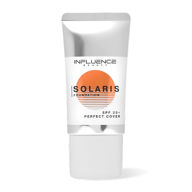 Influence beauty: Тональная основа SOLARIS FOUNDATION SPF 25+, тон 01 (ultra-light)