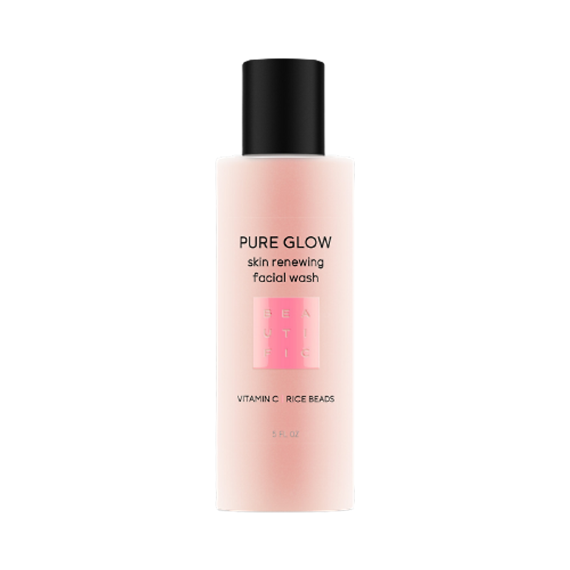 Beautific: Гель для умывания Pure Glow. Обновляющий скраб с витамином С и низким pH