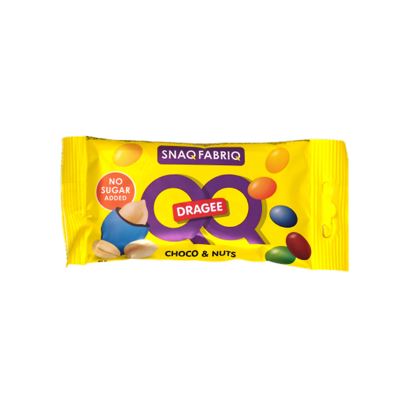 Snaq Fabriq: Драже QQ с арахисом и молочным шоколадом