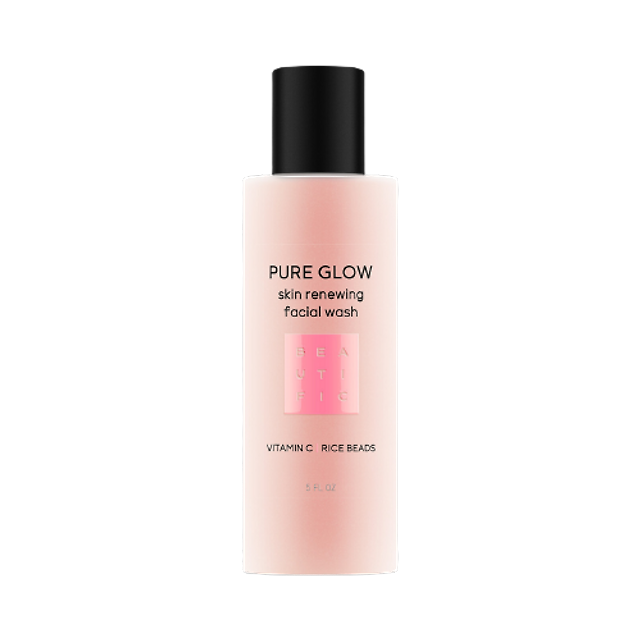 Beautific: Гель для умывания Pure Glow. Обновляющий скраб с витамином С и низким pH