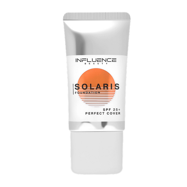 Influence beauty: Тональная основа SOLARIS FOUNDATION SPF 25+, оттенок 02
