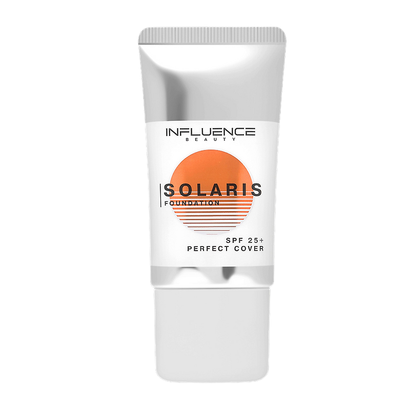 Influence beauty: Тональная основа SOLARIS FOUNDATION SPF 25+, оттенок 02