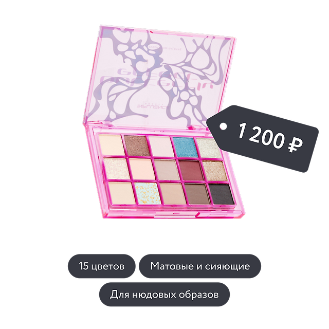 Influence beauty: Палетка теней для век BUTTERFLY EFFECT