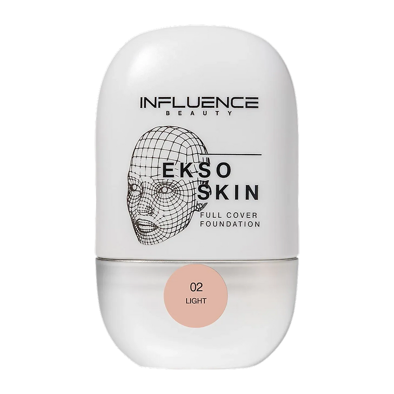 Influence beauty: Тональная основа с высокой степенью покрытия EKSO SKIN, оттенок 02