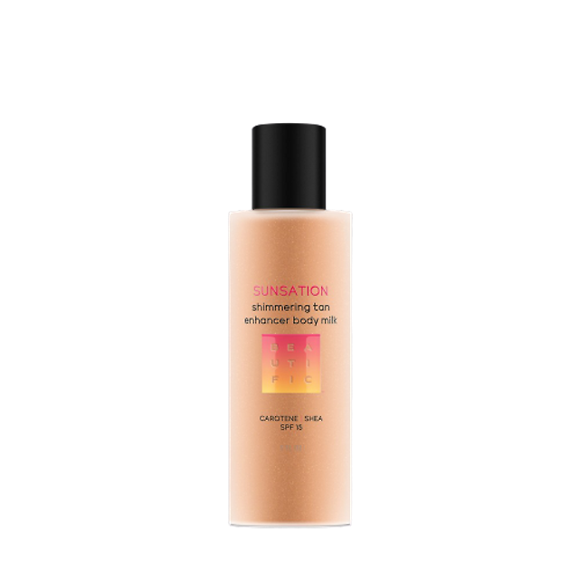 Beautific: Увлажняющее, сияющее молочко-усилитель загара SUNSATION с SPF 15